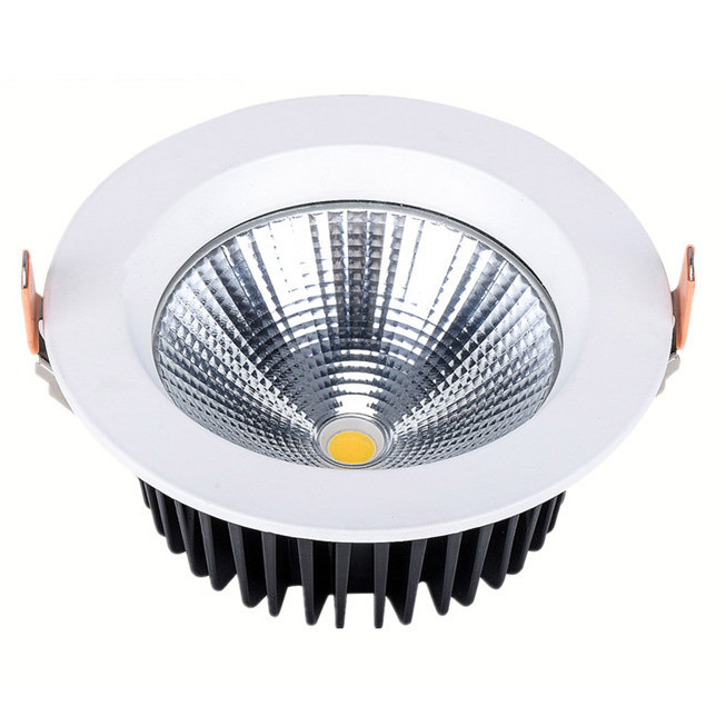 3.74in 10W, 4.33in 15W, 5.12in 25W, 6.69in 40W 7.87 in 55W LED COB Ceiling Light - Flush Mount LED Downlight-1600LM-50°Light speed angle